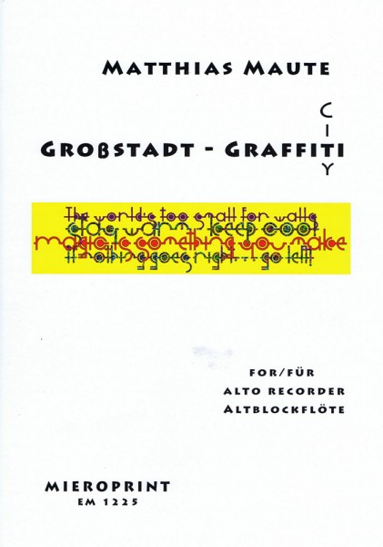 Großstadt-Graffiti – Matthias Maute