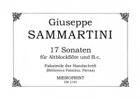 17 Sonaten (Sinfonie) – Giuseppe Sammartini 17 Sonaten (Sinfonie) – Giuseppe Sammartini