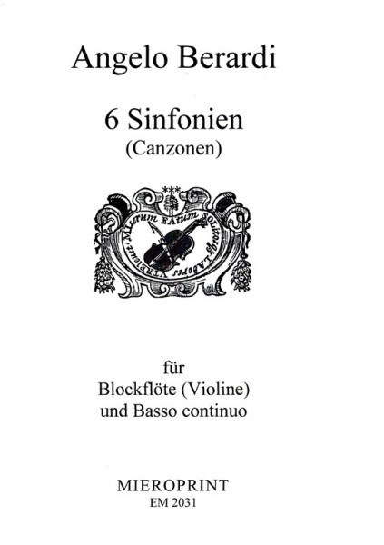 6 Canzonen op. 7 – Angelo Berardi