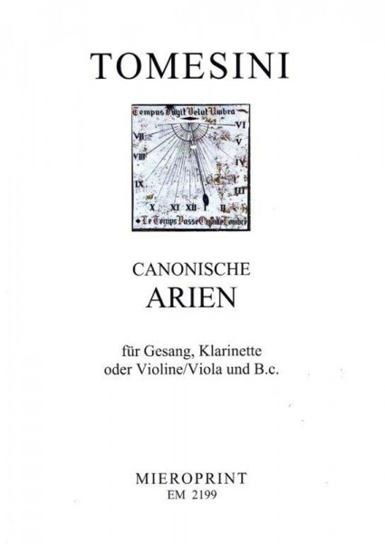 Canonische Arien/ Canonical Arias – Grimmelshausen, Paul Gerhardt u.a./ and others