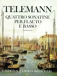 Vier Sonatinen für Querflöte und B.c.: Band II – Georg Philipp Telemann, Winfried Michel