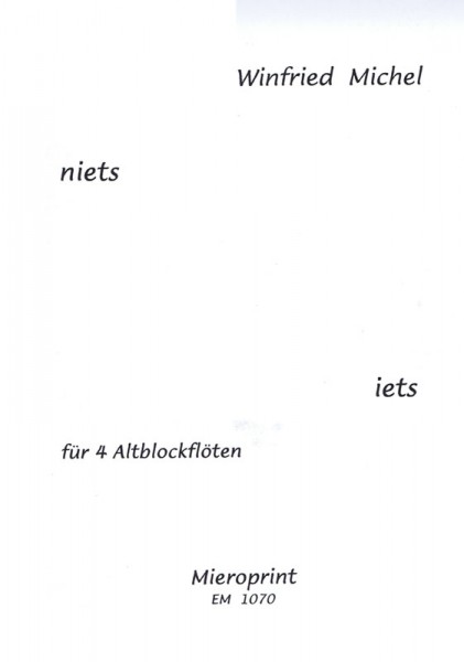 Niets / iets – Winfried Michel