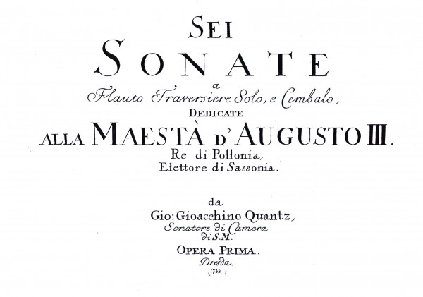 6 Sonaten op. 1 – Johann Joachim Quantz