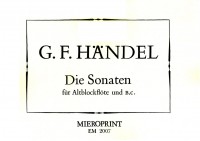 Alle Sonaten für Blockflöte – Georg Friedrich Händel Alle Sonaten für Blockflöte – Georg Friedrich Händel