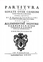 13 Sonaten Op. 5 – Marco Uccellini (1630 – 1680) 13 Sonaten Op. 5 – Marco Uccellini (1630 – 1680)