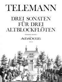 3 sonatas for 3 treble recorder – Georg Philipp Telemann, Winfried Michel